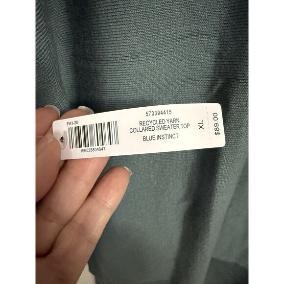 Soma 24/7 XL Premier Knit Sweater Top & Jogger Pant 2 pc Blue Instinct $188 NEW - Picture 9 of 16